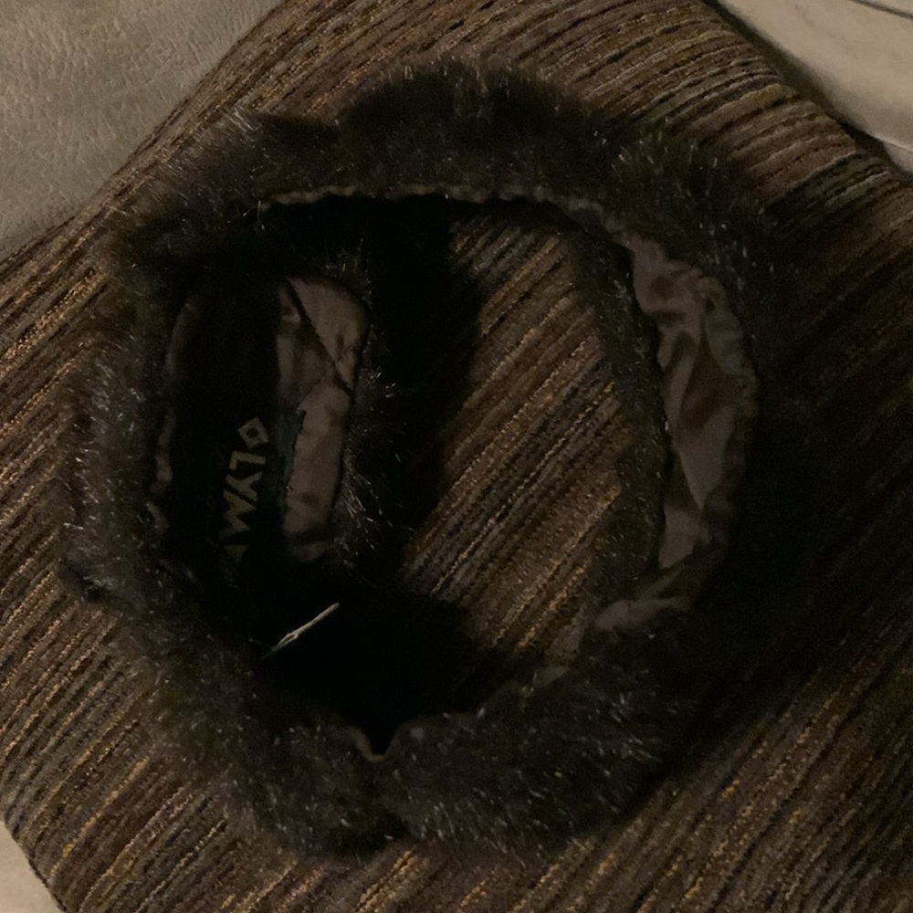 Olympia Adjustable Faux Fur Head Wrap